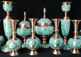 گلدان مینا کاری